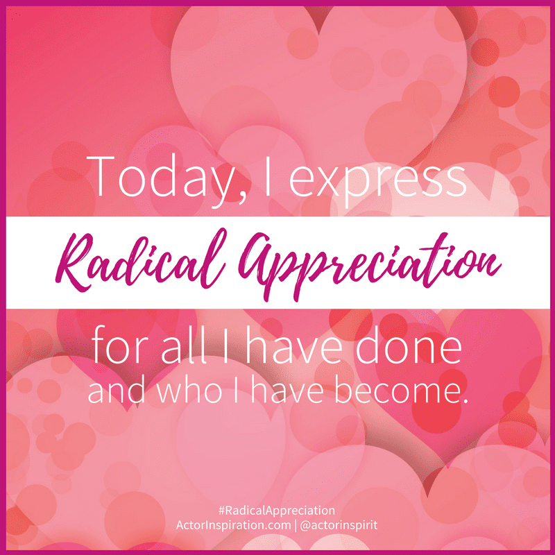 Express radical appreciation