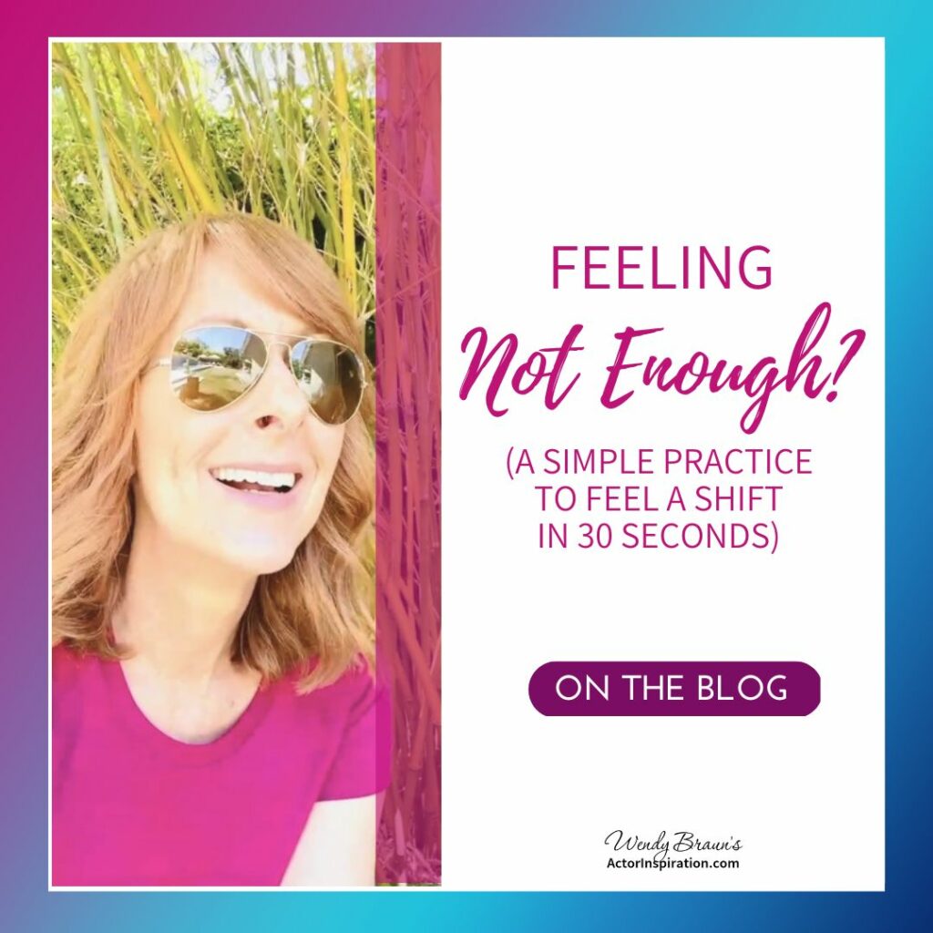 Feeling "not enough" by Wendy Braun